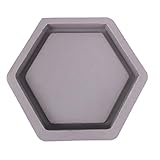 Splendidsun Hexagon Shaped Cement Flowerpot molds, Home Decoration Concrete Planter Pallet Silicone Mold,Handmade Craft Mold DIY(11.4132CM)
