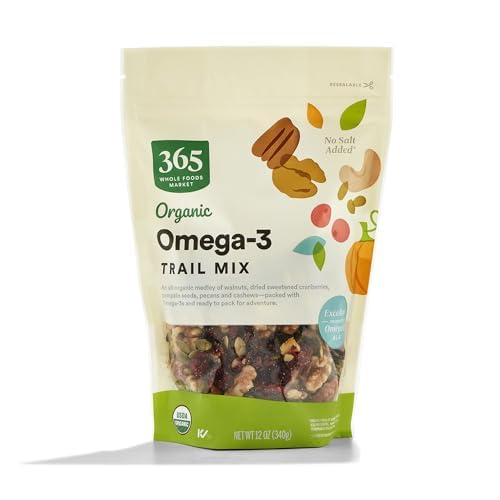 365 BY WHOLE FOODS MARKET, ORGANIC OMEGA-3 TRAIL MIX, 12 OUNCE
