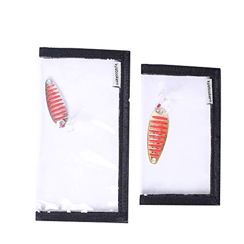 Kylebooker - 4 Paquetes de envolturas para señuelos de Pesca, Cubiertas Protectoras Transparentes de PVC