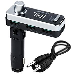 JAPAN AVE.® FMトランスミッター Bluetooth 4.2 高音質 (ATSチップ搭載) 特許工場製造 JA996 [メーカー1年保証]