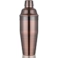 ETENS Cocktail Shaker Antique Copper & Bar Shaker, Martini Shaker Stainless Steel 24 oz with Built In Strainer for Bartending - Bartender Shaker Metal Mixed Drink Mixer | Margarita | Mixology