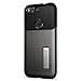 Spigen Slim Armor Google Pixel Case with Kickstand and Air Cushion Technology Hybrid Drop Protection for Google Pixel 2016 - Gunmetal