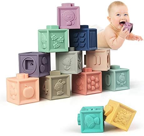 Yzata Baby Blocks Soft Building Blocks 