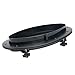 Amarine-made Boat Yacht Elliptical Oval Opening Portlight Porthole 16” X 8-5/8” Replacement Window Port Hole - ABS, Tempered Glass, Color: White, Black (Black)