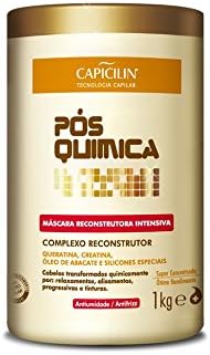 Linha Pos Quimica Capicilin - Mascara Reconstrutora Intensiva 1000 Kg - (Capicilin After Processing Collection - Intensive Rebuilding Mask Net 35.27 Oz)