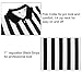 FitsT4 Women's Black & White Stripe Referee Shirt,Zipper Referee Jersey Short Sleeve Ref Tee Shirt for Refs, Waitresses & Costume
