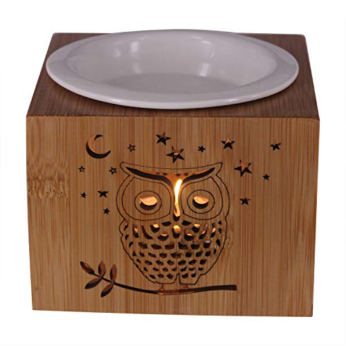 Singeek 100ML Ceramic Tea Light Holder,Essential Oil Burner Candle Aroma Diffuser for Spa Yoga Meditation