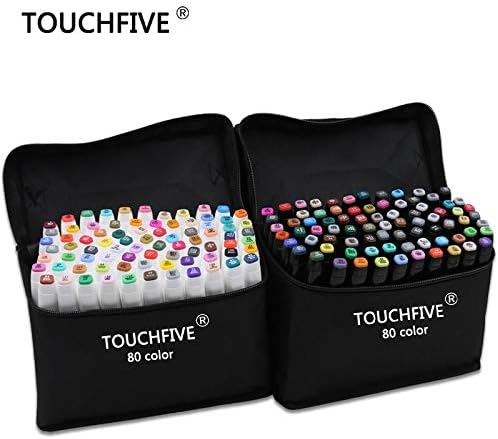 Art Markers|TouchFive Marker 30/40/60/80/168 Colors pen Brush pen Alcoholic Oily based ink Art Marker For Manga Dual Headed Sketch Markers|by ATUKI|