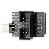 FYSETC 3D Printer Ender 3 Upgrade Parts, Auto Bed Leveling Sensor Heat Bed Auto-Level Probe Module Accessories Pin 27 Board for Creality Ender 3 CR-10 Filament Sensor BLTouch, Black