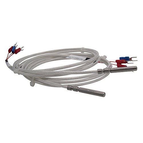 Twidec/RTD PT100 Waterproof Temperature Sensors Three-wire Systemï¼ŒStainless Steel Probe(4Ã—30MM) Range:-50â„ƒ-200â„ƒ (6.6Feet)