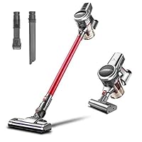 OUNUO Cordless Stick Vacuum Cleaner with Extra Brush, Portable Lightweight 3 in 1 Cordless Vacuum with 9000Pa Suction for Floor Carpet Laminate Tile Cleaning (C19)