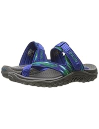 Skechers Women's Reggae-Brush Strokes Flip-slop Sandals Toe Ring