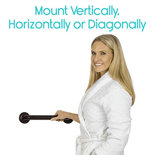 Vive Metal Grab Bar Balance Handrail Shower Assist Bathroom