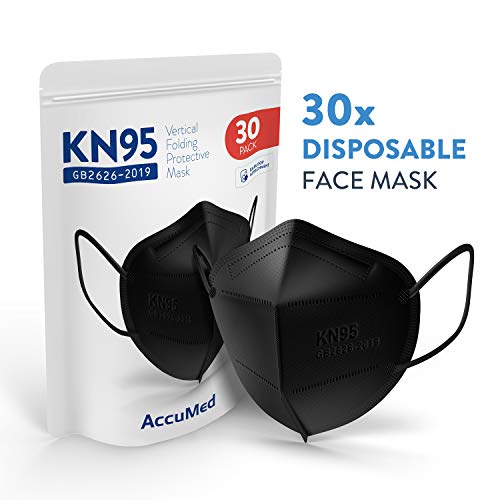 AccuMed 30Pack KN95 Face Mask, Protective Face Mask, Disposable Mask