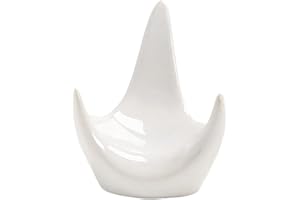CoudarTitie Ceramic Tripod Stand for 6 Or 12 Hole Ocarinas, Ideal for A Desktop Collection, White