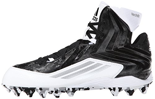 adidas Performance Men's Filthyquick 2.0 MD Football Cleat, Black/Black/White, 9.5 M US