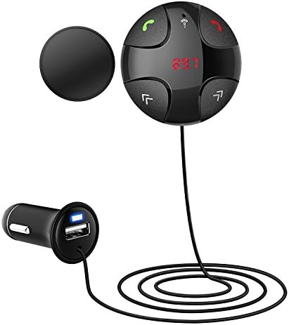 Bluetooth FM Transmitter,Hungcaldia Car's Audio Radio Wireless Music MP3 Player and Hand-free Calling Mount Music Adapter Receiver With USB Charger (Black)