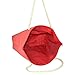 DALIX Elegant Woven Canvas Tote Bag in Red w/Rope Handle