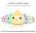 CestMall Waterdrop Silicone LED Night Light for Kids,Multicolor Nursery Cute Lamp, Battery Powered,Tap Control Touch Sensor Nightlight for Baby Children Toddler Infant (A)