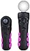 Protective Grips for PlayStation Move Controllers - Black and Pink