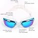 Actorstion Mirrored Swim Goggles Soft and Comfortable - Anti-Fog UV Protection, Best Tinted Swimming Goggles with Case - Aqua Sphere, or Ispeed - Adult Men or Women, Premium Quality (Lake Blue)