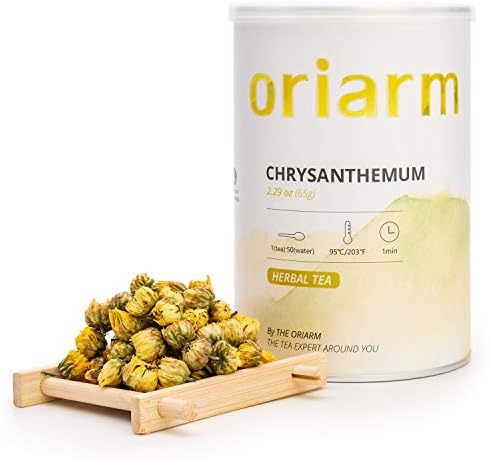 Oriarm 65g Chrysanthemum Tea, Chinese Natural Chrysanthemum Buds Flower Dried Herbal Tea (1st Grade)