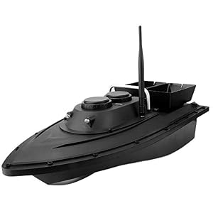 Bateau D’amorce De Pêche, 100-240v 500m 1.5kg Chargement 5.4 Km/h Multifonctionnel Télécommande Sans Fil Navire Speedboat Fish Finder Rc Bateau électrique Avec Moteur Double Et 2 Réservoirs D’appât