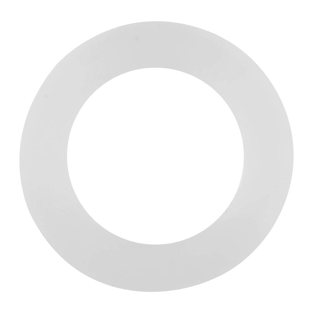 O Ring Sealing Washer Circle Silicone White Flat Rubber Gasket Replacement Round Sealing Ring for Pipe Water Tap Connection 12 Pieces (1 inch)