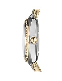 Fósil Esfera Plateada Glitz Dos Tonos - Reloj