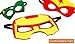 Cartoon Party Supplies Favors Heros Masks，Children Cosplay Character Felt Masks Party for Kids (12pcs)