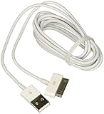 Generic Extra Long 6 Foot (6ft) iPhone / iPod USB Charge and Sync Cable, Double the Length of the Standard Cord (White color)
