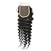 UNice Hair Peruvian Deep Wave Virgin Hair 4x4 Lace Closure with Bundles Real Human Hair Weft Extensions Natural Color 95-100g/piece(22 24 26+18)