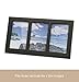 Klikel Photo Collage Frame - Black Wooden Wall Frame - 3 Openings - 4x6 Pictures - Decorative Family Picture Frame