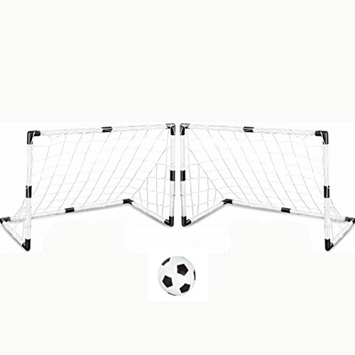 Buy Auntwhale Youth Soccer Goals with Soccer Ball and Pump DIY Children