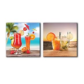 NWT Canvas Wall Art Wine & Fruits Painting...