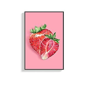 Framed Canvas Wall Art for Living Room, Bedroom Colorful Fruits Canvas Prints for Home Decoration Ready to Hang - 16x24 inches