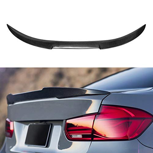 NO7RUBAN Rear Spoiler Fits for 2012-2017 BMW F30 3 Series Sedan & 2014-2017 F80 M3 Sedan M4 Type Trunk Spoiler Wing Carbon Fiber Style