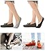 ADFOLF 6 Pack Mens No Show Socks Casual Low Cut Thin Loafers Non Slip Boat Liners (Black+Grey, 9-13)