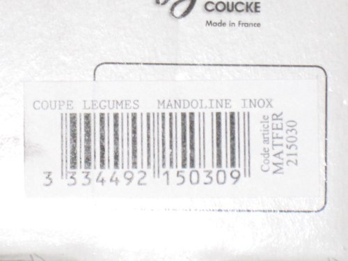 Matfer Classic Bron Stainless Steel Mandoline