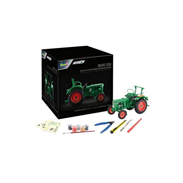 Revell Adventskalender Deutz D30 I Adventskalender Traktor I Adventskalender zum Selbermachen I Adventskalender fÃ¼r Bastler I Adventskalender fÃ¼r Jungen & MÃ¤dchen ab 10 Jahren