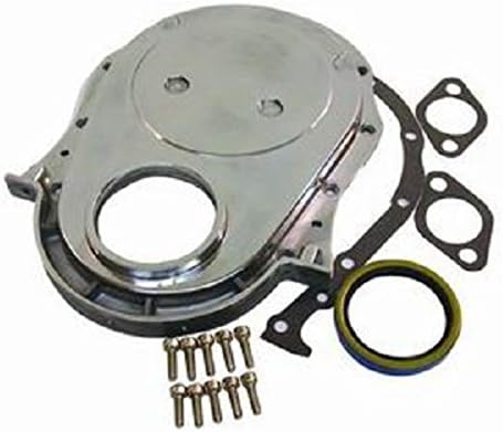 Polished Aluminum BBC Chevy Timing Chain Cover Kit