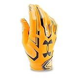 Under Armour Boys F5 Football Gloves, Steel Town Gold/Black, Youth Large