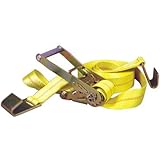 Keeper 04627 2 x 30' Ratchet Tie-Down, Flat Hks., 3,333 lbs. WLL (10,000 lbs. brk strngth)