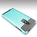 Note 4 case, Samcore Hybrid 2 in 1 Dual Layer Rugged Shockproof Case for Samsung Galaxy Note 4 case Cover [Sky Blue]