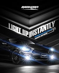 RAMHORN H7 LED Bulbs, 16000 LM 70W 6500K Xenon