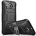 Nexus 6 Case, i-Blason **Dual Layer** [Kickstand] Google Nexus 6 Case (2014 Release) Prime Series Holster Cover with Kickstand and Locking Belt Swivel Clip for Motorola Nexus 6 Phone (Black)