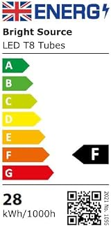 Bright Source 4ft LED T8 Tube 18W 1620lm 6000K Daylight Replacement for 36W view 9