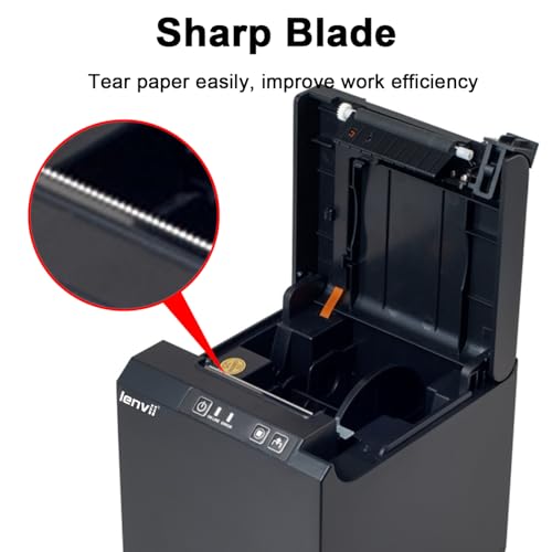 LENVII 58mm/2" High-Speed Thermal Label Printer | 127mm/s Inkless Printing (203DPI) | Wired USB Barcode Printer for Windows/Mac | Amazon FBA/Noon/Dubai Logistics Labels | Warehouse & Retail Ready