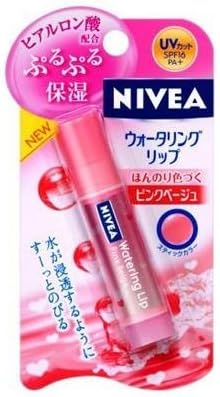 Amazon Co Jp ニベアリップ ウォータリングリップ ピンクベージュ ビューティー