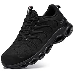 LARNMERN Steel Toe Shoes for Men Women Lightweight